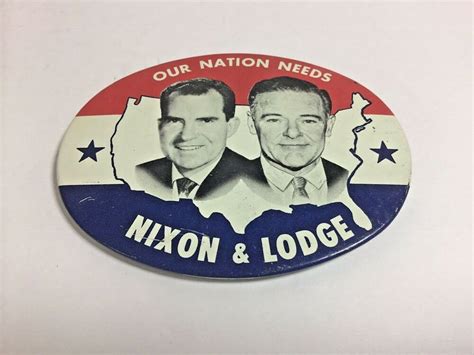 nixon pin|nixon lodge campaign pin.